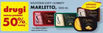 Biedronka WSZYSTKIE LODY I SORBETY MARLETTO, 1000 ML oferta