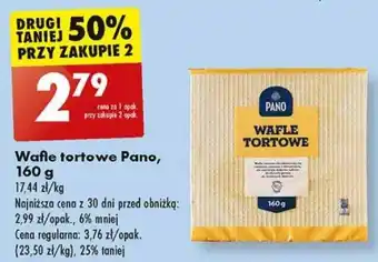 Biedronka Wafle tortowe Pano, 160 g oferta