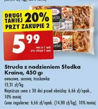 Biedronka Strucla z nadzieniem Słodka Kraina, 450 g oferta
