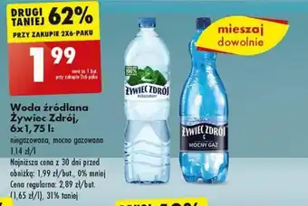 Biedronka Woda źródlana Żywiec Zdrój, 6x1,75 L oferta