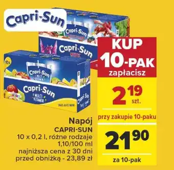 Carrefour Napój CAPRI SUN 10 x 0,2 l oferta