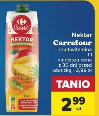 Carrefour Nektar Carrefour multiwitamina 1l oferta