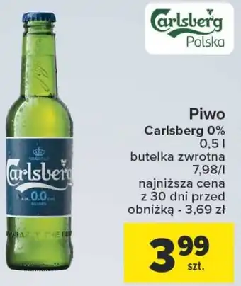 Carrefour Piwo Carlsberg 0% 0,5l oferta