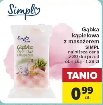 Carrefour Gąbka kąpielowa z masażerem SIMPL oferta