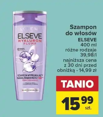 Carrefour Szampon do włosów ELSEVE 400 ml oferta