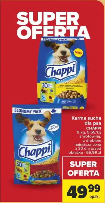 Carrefour Karma sucha dla psa CHAPPI 9kg oferta