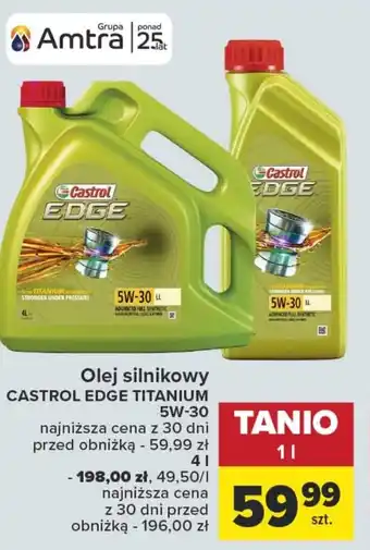Carrefour Olej silnikowy CASTROL EDGE TITANIUM 5W-30 1l oferta