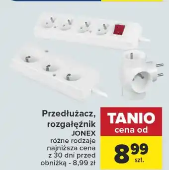 Carrefour Przedłużacz rozgałęźnik JONEX oferta