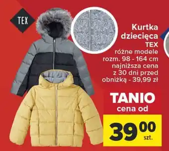 Carrefour Kurtka dziecięca TEX oferta