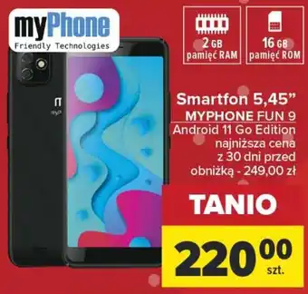 Carrefour Smartfon 5,45" MYPHONE FUN 9 oferta