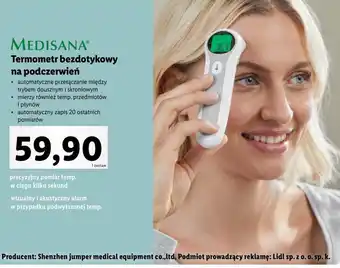 Lidl MEDISANA Termometr bezdotykowy na podczerwień oferta