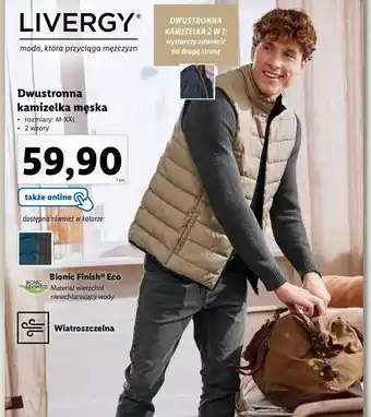 Lidl LIVERGY Dwustronna kamizelka męska oferta