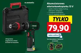 Lidl Akumulatorowa wiertarkowkrętarka 12 V oferta