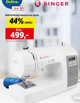 Lidl SINGER Elektroniczna maszyna do szycia oferta