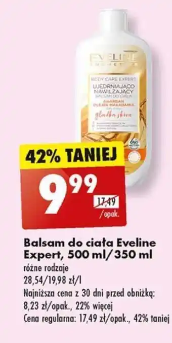 Biedronka Balsam do ciała Eveline Expert, 500 ml/350 ml oferta