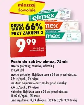 Biedronka Pasta do zębów elmex, 75ml oferta