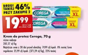 Biedronka Krem do protez Corega, 70 g oferta
