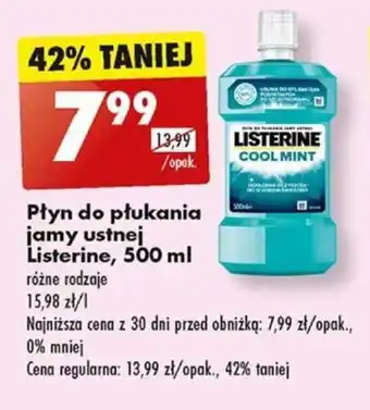 Biedronka Płyn do płukania jamy ustnej Listerine, 500 ml oferta