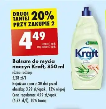 Biedronka Balsam do mycia naczyń Kraft, 850 ml oferta