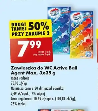 Biedronka Zawieszka do WC Bref Power Aktiv, 4x50 g oferta