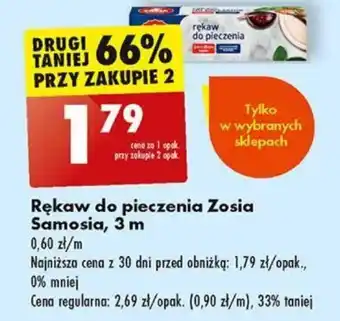 Biedronka Rękaw do pieczenia Zosia Samosia, 3 m oferta