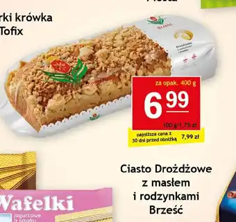 Gram Market Ciasto Drożdżowe z masłem i rodzynkami Brześć 400 g oferta