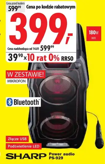 Media Expert Power audio sharp oferta