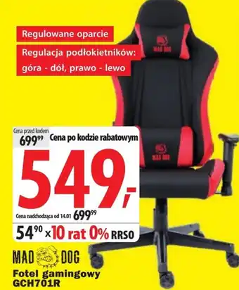 Fotel gamingowy mad dog