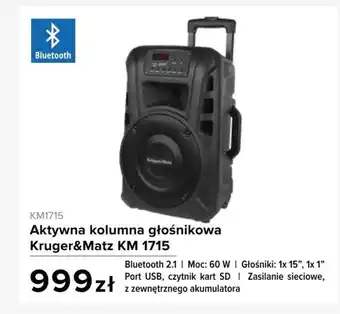 Rebel Electro Kolumna audio krüger&matz oferta