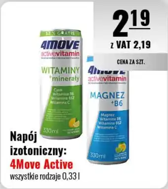Eurocash Napój izotoniczny: 4Move Active 0,33 l oferta