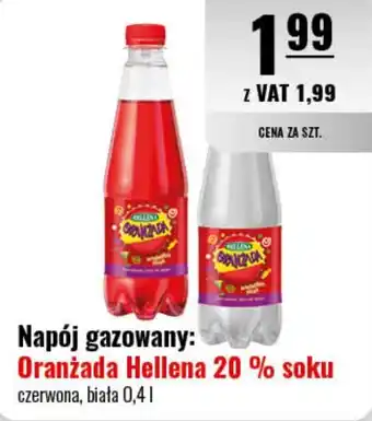 Eurocash Napój gazowany: Oranżada Hellena 20 % soku 0,4 l oferta