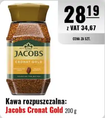 Eurocash Kawa rozpuszczalna: Jacobs Cronat Gold 200 g oferta