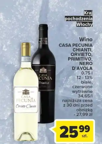 Wino wytrawne casa pecunia