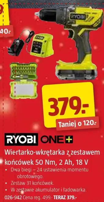 Jula Wiertarko-wkrętarka ryobi oferta