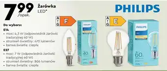 Biedronka Żarówka philips oferta