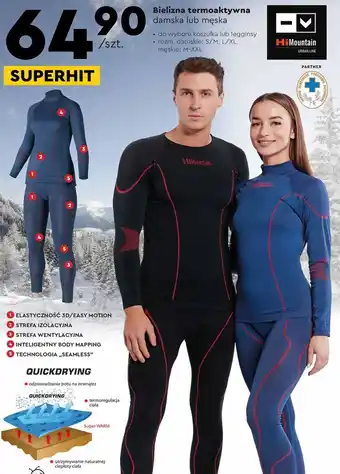Biedronka Bielizna termoaktywna himountain oferta