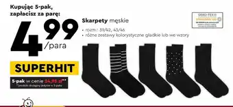 Biedronka Skarpety męskie oferta