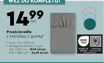Biedronka Prześcieradło z gumką tex oferta