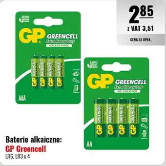 Eurocash Baterie alkaiczne: GP Greencell LR6, LR3 x 4 oferta