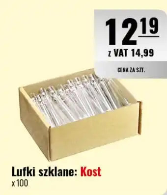 Eurocash Lufki szklane: Kost 100 szt. oferta