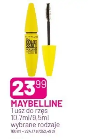 Koliber drogerie Tusz do rzęs maybelline oferta