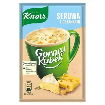 Lewiatan Knorr gorący kubek serowa z grzankami 22 g oferta