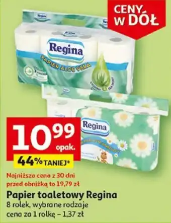 Auchan Papier toaletowy Regina 8 rolek oferta