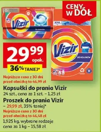 Auchan Kapsułki do prania Vizir 24 szt. oferta