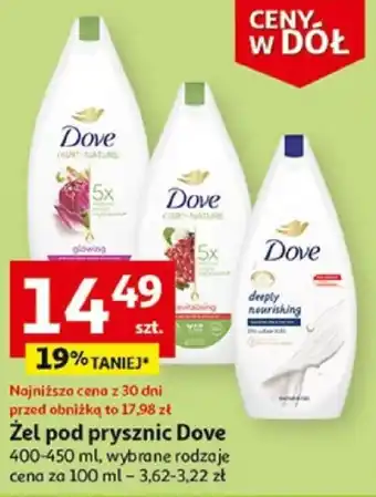 Auchan Żel pod prysznic Dove 400-450 ml oferta