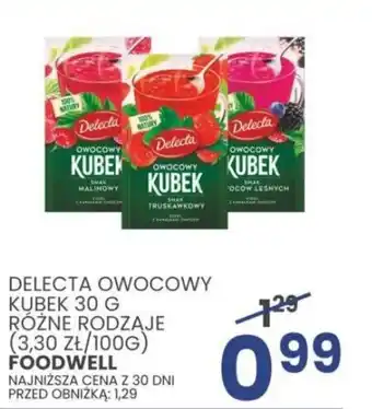 Wafelek DELECTA OWOCOWY KUBEK 30 G oferta
