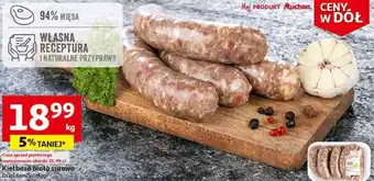 Auchan Kiełbasa biała surowa 1kg oferta