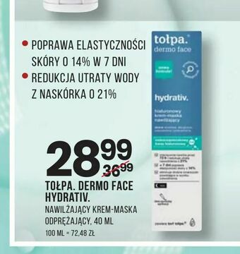Drogerie Natura TOŁPA. DERMO FACE hydrativ oferta