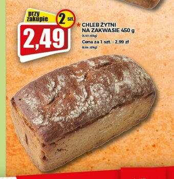 Topaz Chleb żytni na zakwasie 450g oferta