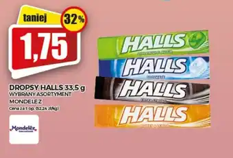 Topaz Dropsy Halls Mondelez 33,5g oferta